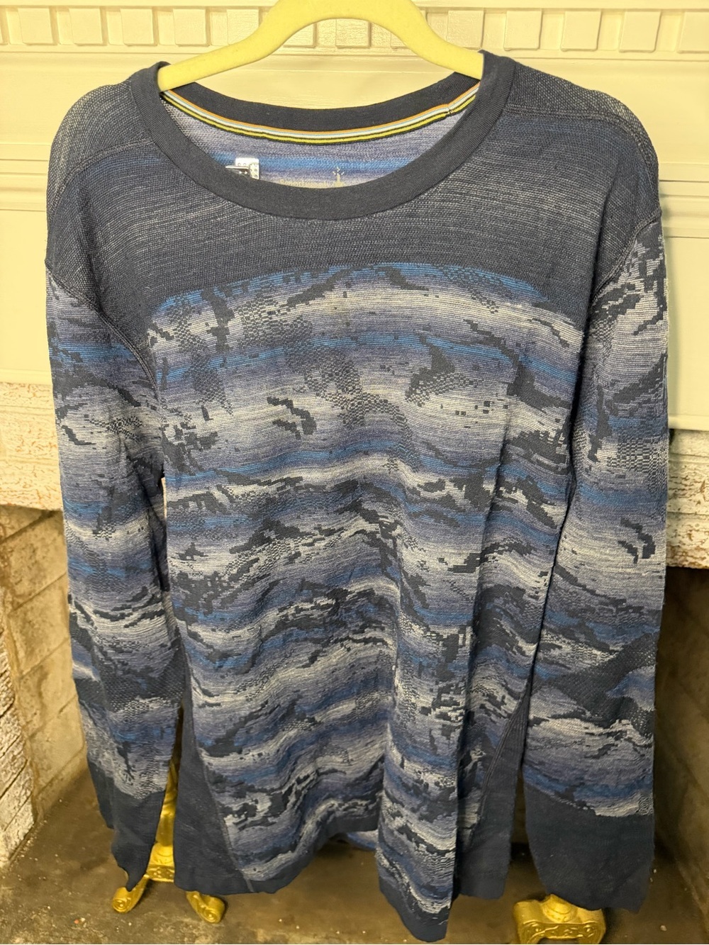 Smartwool Intraknit 200 Merino Wool Thermal Base Layer Crew Men's XL Mountain